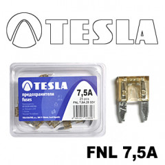 Плоские предохранители MINI с индикатором LED FNL  7,5A Tesla арт. FNL0.075.010