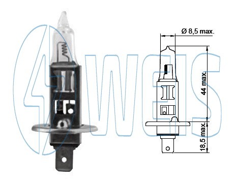 24V Галогенная лампа H1 Long Life арт. B50102
