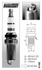 Свеча зажигания P3 ER15YIR-1 Brisk арт. 1621