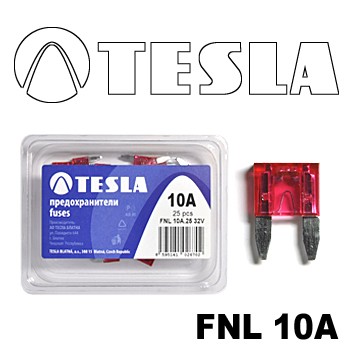 Плоские предохранители MINI с индикатором LED FNL  10A Tesla арт. FNL0.010.010