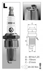 Свеча зажигания LR10SL Brisk арт. 1533