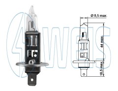 12V Галогенная лампа H1 +100% Tesla арт. B40101