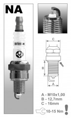 Свеча зажигания NAR14YS Brisk арт. 1541