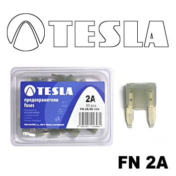 Плоские предохранители MINI FN  2A Tesla арт. FN00.002.100