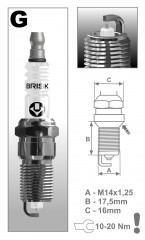 Свеча зажигания GR15YS-9 Brisk арт. 1577