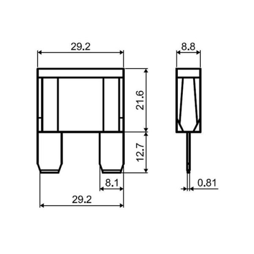 Плоский предохранитель MAXI FX 100A Tesla арт. FX00.100.010