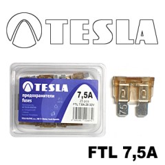 Плоский предохранитель ATO с индикатором LED FTL  7,5A Tesla арт. FTL0.075.010