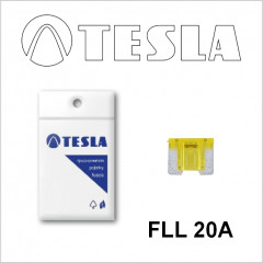Плоские предохранители Low Profile MINI с индикатором LED FLL  20A Tesla арт. FLL0.020.010