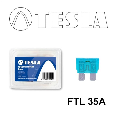 Плоский предохранитель ATO с индикатором LED FTL  35A Tesla арт. FTL0.035.010