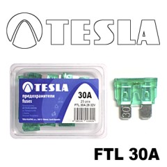 Плоский предохранитель ATO с индикатором LED FTL  30A Tesla арт. FTL0.030.010