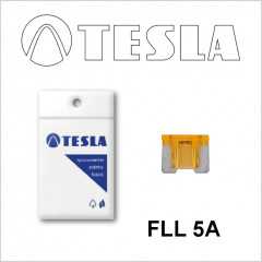 Плоские предохранители Low Profile MINI с индикатором LED FLL  5A Tesla арт. FLL0.005.010
