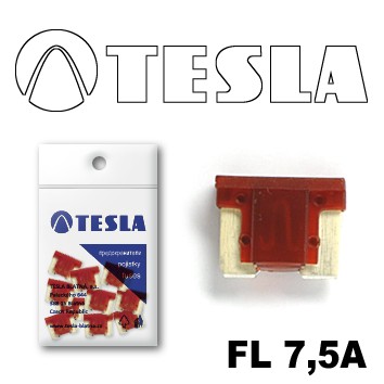 Плоские предохранители Low Profile MINI FL  7,5A Tesla арт. FL00.075.010