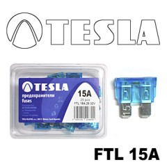 Плоский предохранитель ATO с индикатором LED FTL  15A Tesla арт. FTL0.015.010
