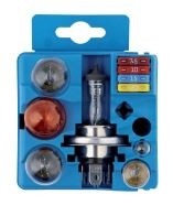 12V Набор ремонтный,  лампочки арт. H7+3шт, предохранители арт. 3шт Tesla арт. BS0701