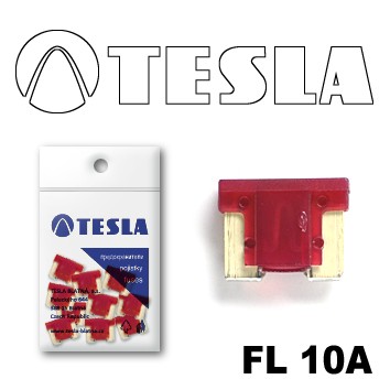 Плоские предохранители Low Profile MINI FL  10A Tesla арт. FL00.010.010