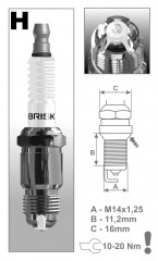 Свеча зажигания HOR15LGS Brisk арт. 3121