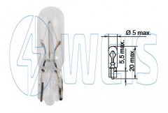 12V Автомобильная лампа W2,3W Tesla арт. B62101