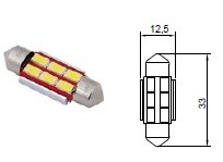 12V Автомобильная лампа LED C3W Tesla арт. B93201