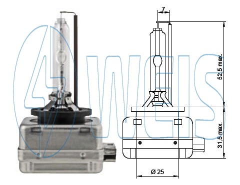 Ксеноновая лампа D3S Tesla арт. B23004