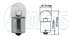 24V Автомобильная лампа R5W Tesla арт. B55102