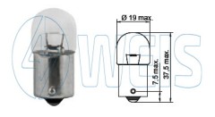 24V Автомобильная лампа R10W Tesla арт. B56102