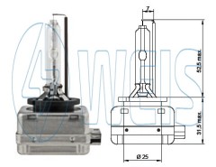 Ксеноновая лампа D1S арт. B21015