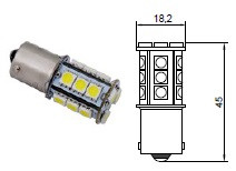 12V Автомобильная лампа LED P21W Tesla арт. B92101