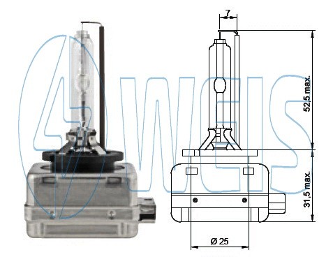 Ксеноновая лампа D1S Tesla арт. B21005