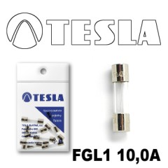 Стеклянный предохранитель FGL1 10A Tesla арт. FGL1.100.010