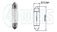 24V Автомобильная лампа 10W Tesla арт. B86202