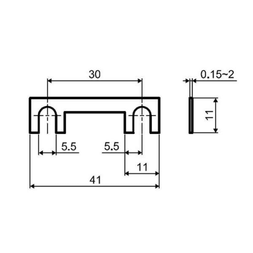 Ленточный предохранитель FS1 40A Tesla арт. FS01.040.010