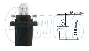 24V Автомобильная лампа 1,2W Tesla арт. B77202