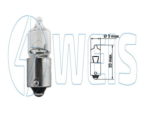 12V Галогенная лампа H6W Tesla арт. B17101