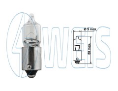 12V Галогенная лампа H6W Tesla арт. B17101