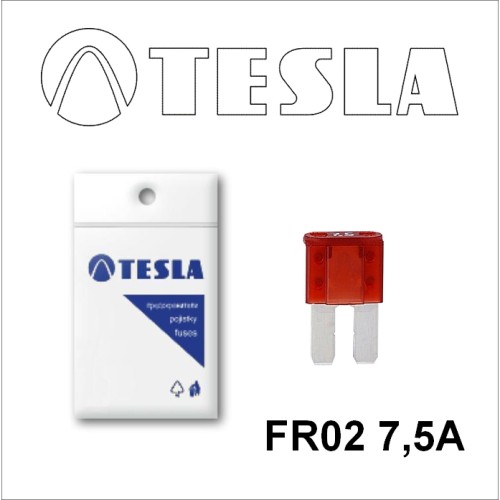 Плоские предохранители MICRO2 FR02 7,5A Tesla арт. FR02.075.010