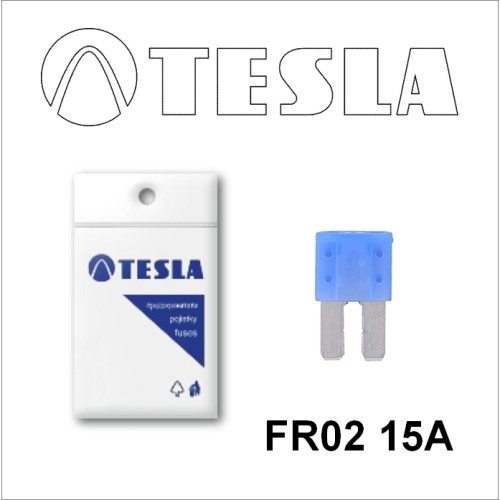 Плоские предохранители MICRO2 FR02 15A Tesla арт. FR02.015.010